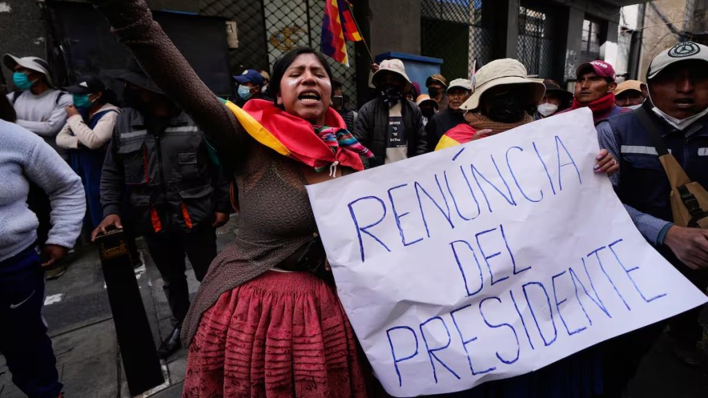 Crece la tensión política en Bolivia en medio de las&nbsp;protestas